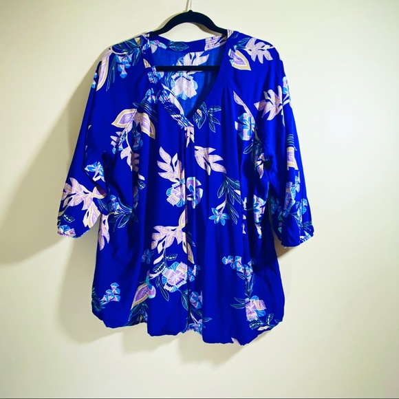 St. John's Bay Tops - St. John’s Bay Floral Print Blouse - #63